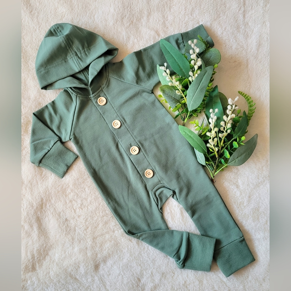 Olive green romper